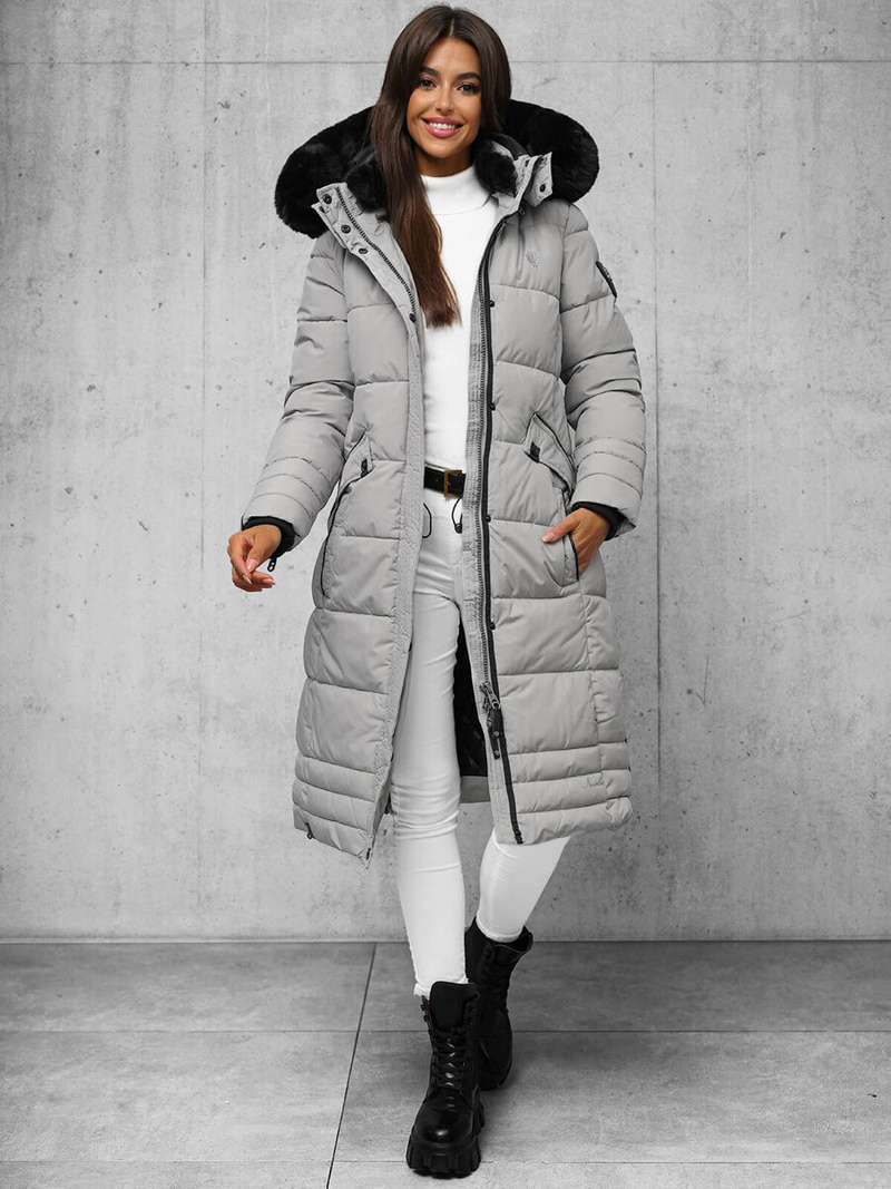 Γυναικείο μπουφάν Γκρί OZONEE O/W377