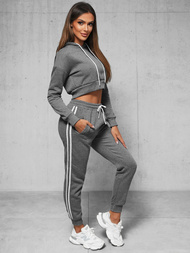 Γυναικείο σετ φόρμας δύο κομματιών γραφίτη OZONEE JS/8C67/5