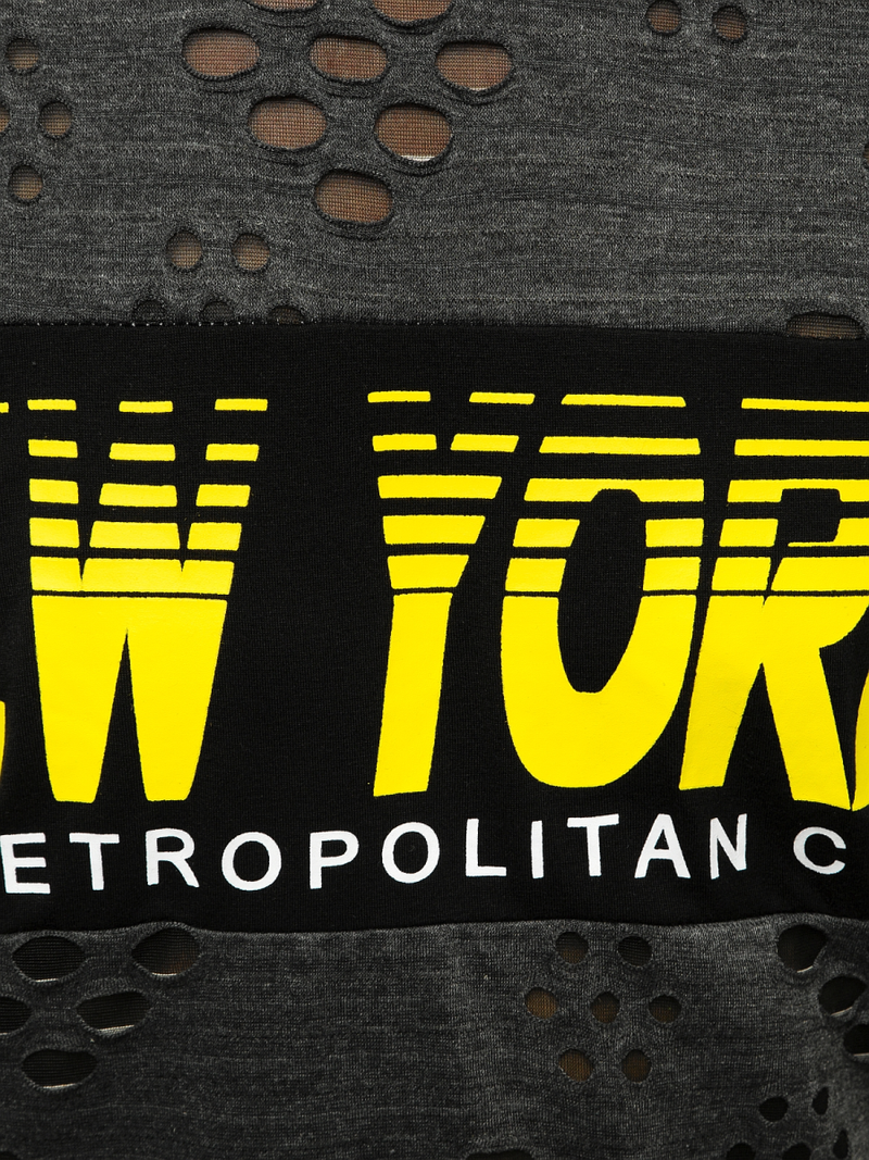 Ανδρικό μπλουζάκι γραφίτη OZONEE JS/KS2082