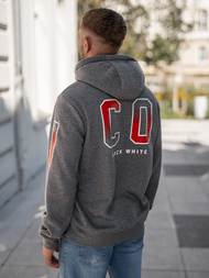 Ανδρικό Φούτερ με Κουκούλα γραφίτη OZONEE JS/8B1739/5