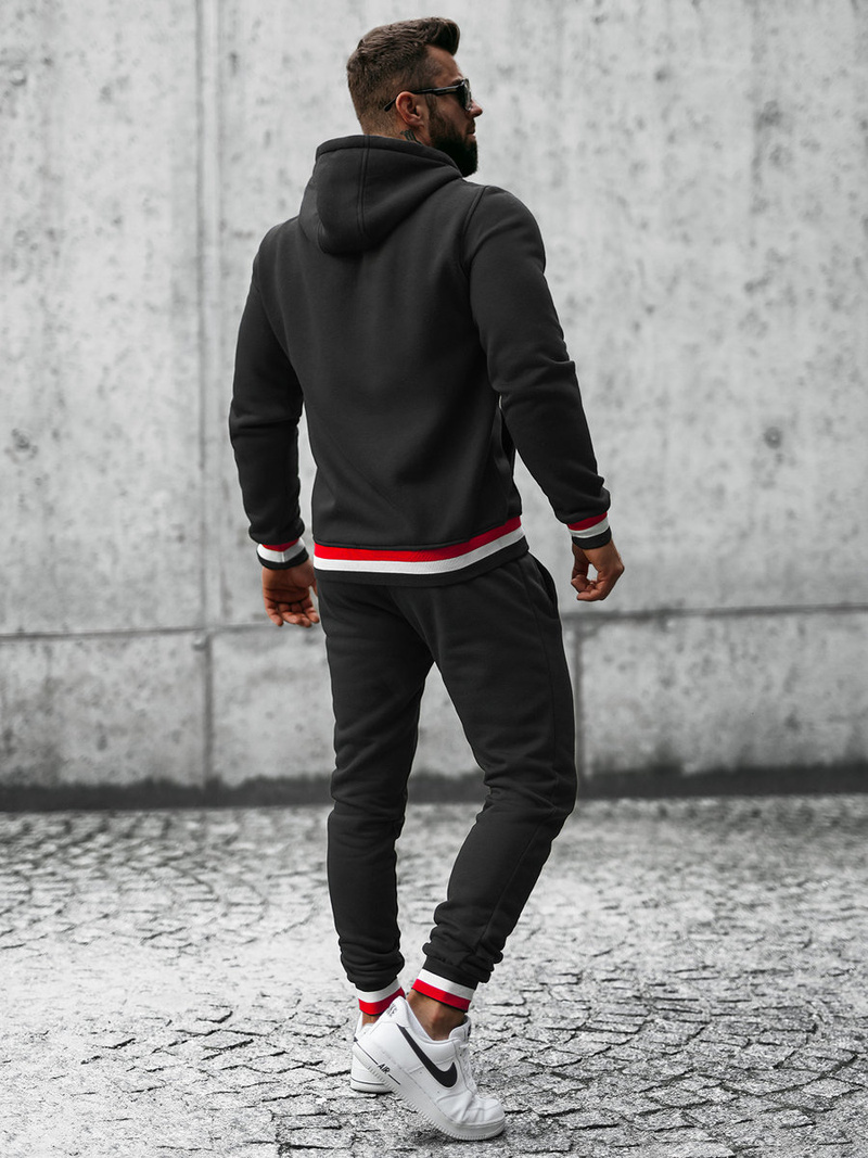 Ανδρικό σετ φόρμας μαύρο OZONEE JS/8C65/3