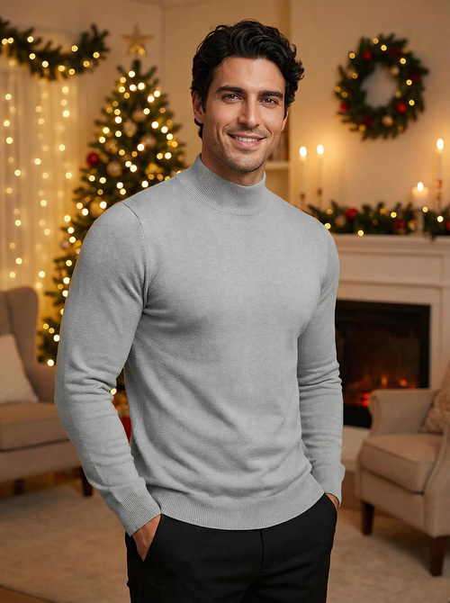 Ανδρικό πουλόβερ Γκρί OZONEE V/V24503Z