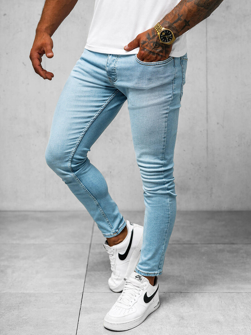 Ανδρικό τζιν παντελόνι μπλε OZONEE O/426SP