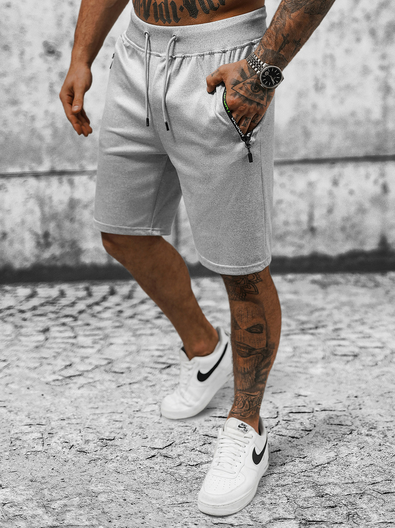 Ανδρικό σόρτς φόρμας γκρι OZONEE JS/8K296