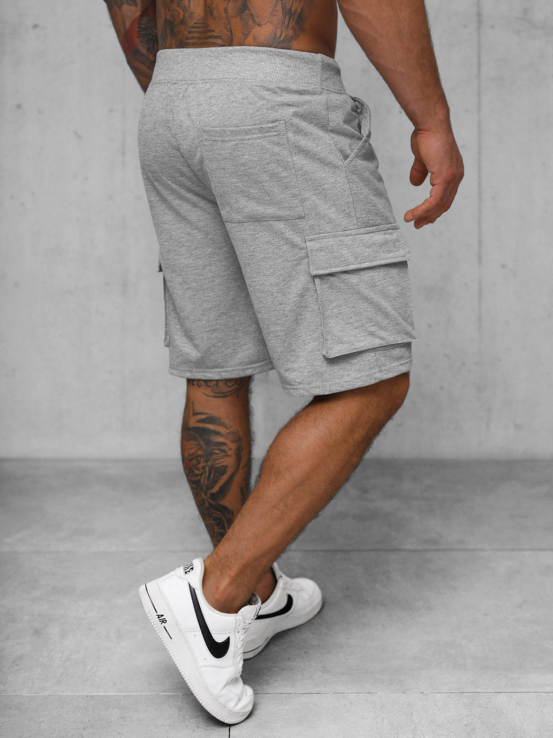 Ανδρικό σόρτς φόρμας γκρι OZONEE JS/8K1505/2