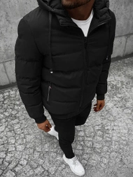 Ανδρικό μπουφάν μαύρο OZONEE JS/M761/392