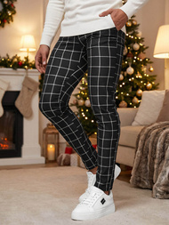 Ανδρικό παντελόνι chino μαύρο OZONEE DJ/5522Z