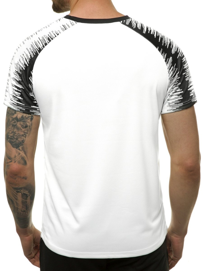 Ανδρικό μπλουζάκι λευκό OZONEE JS/KS2069Z