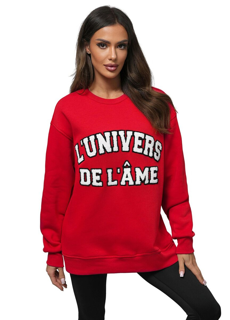 φούτερ Κόκκινο OZONEE O/SWE23055