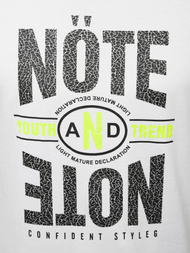 Ανδρικό μπλουζάκι λευκό OZONEE JS/SS10968