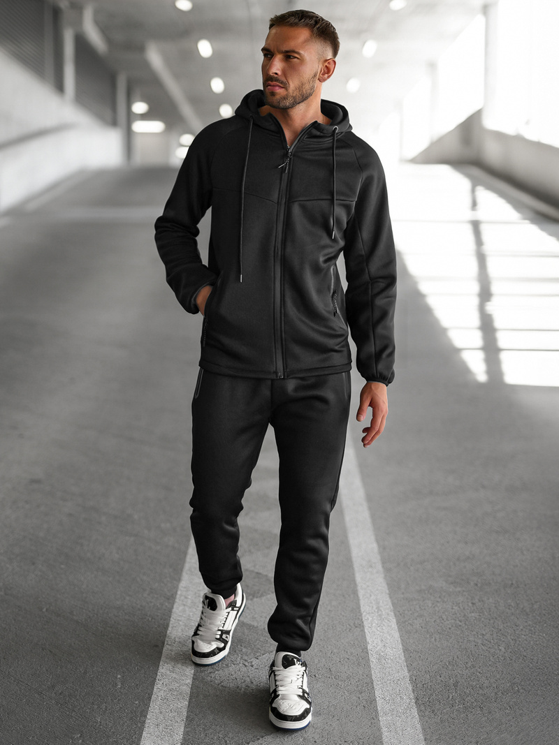 Ανδρικό σετ φόρμας μαύρο OZONEE JS/8C1967/3