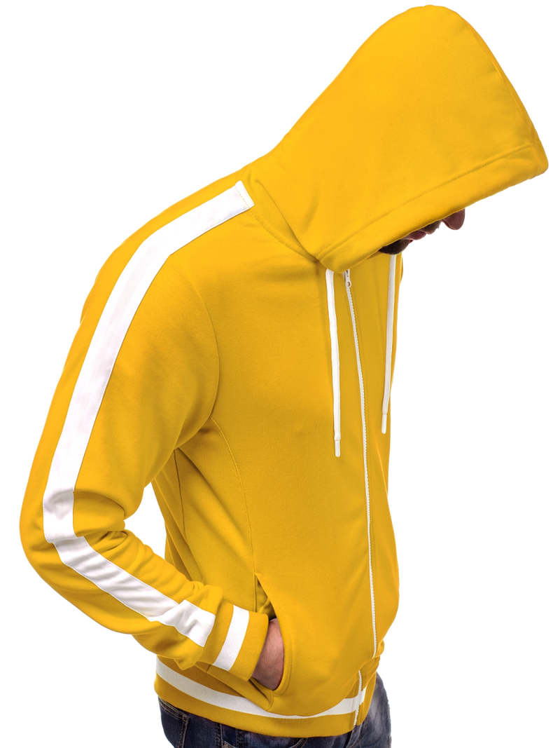Ανδρικό Φούτερ με Κουκούλα κίτρινο OZONEE A/1009Z