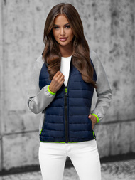 Γυναικείο μπουφάν ναυτικό μπλε OZONEE JS/8M913/215