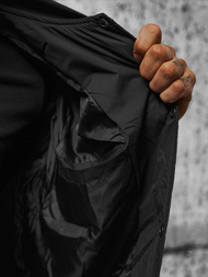 Ανδρικό χειμερινό μπουφάν μαύρο OZONEE JS/84M3020/392