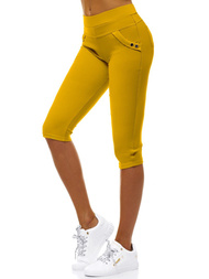 Γυναικείο κοντό κολάν κάμελ OZONEE JS/1041/B10