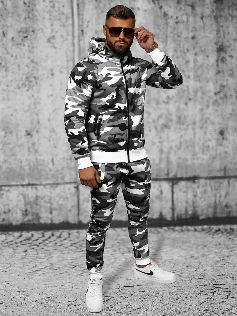 Ανδρικό σετ φόρμας Γκρί OZONEE O/8B159/2