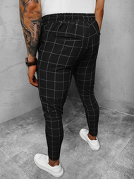 Ανδρικό παντελόνι chino mαύρος OZONEE DJ/2278/22