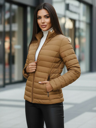 Γυναικείο μπουφάν Σκούρο μπεζ OZONEE JS/16M9109/84Z