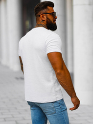 Ανδρικό μπλουζάκι λευκό OZONEE O/7766T