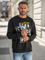 Ανδρικό Φούτερ μαύρο OZONEE JS/8B1763/3