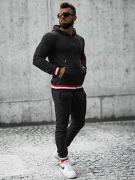 Ανδρικό σετ φόρμας μαύρο OZONEE JS/8C65/3