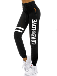 Γυναικείο παντελόνι φόρμας μαύρο OZONEE O/9927