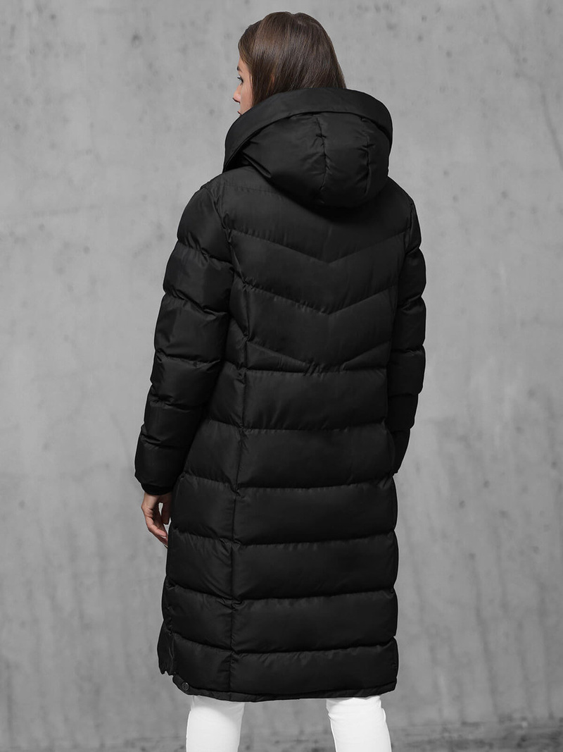 Γυναικείο μπουφάν μαύρο OZONEE JS/M736/392