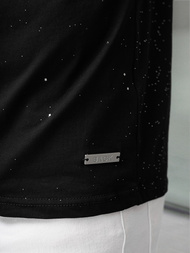 Ανδρικό μπλουζάκι μαύρο OZONEE O/QQ1390