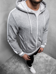 Ανδρικό Φούτερ με Κουκούλα γκρι OZONEE A/1009Z