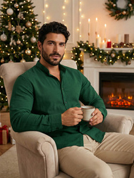 Ανδρικό πουκάμισο Πράσινος OZONEE O/V78Z