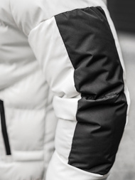 Ανδρικό χειμερινό μπουφάν λευκό OZONEE O/M798