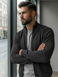 Ανδρικό πουλόβερ Γραφίτης OZONEE JS/59B3605/5