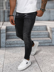 Ανδρικό τζιν παντελόνι mαύρος OZONEE NB/MP0025NZ