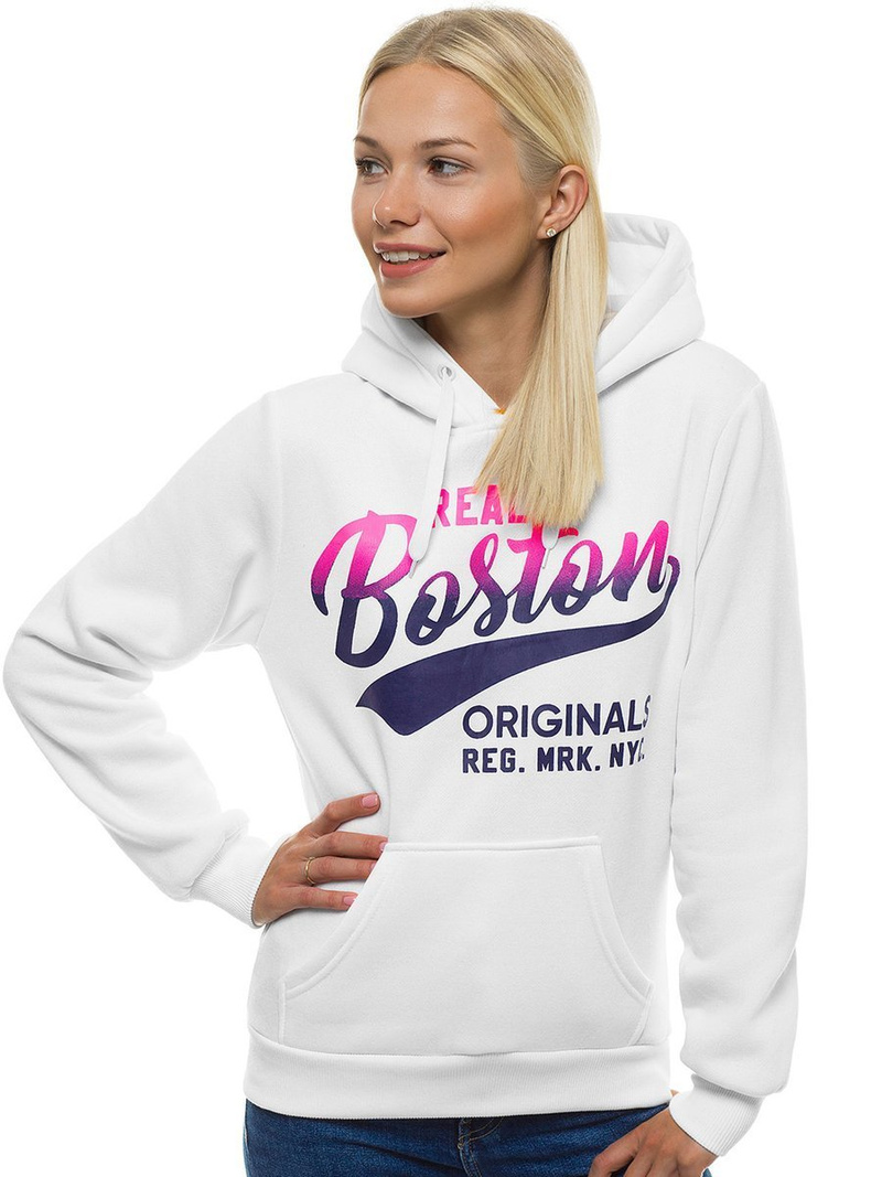 Γυναικείο φούτερ λευκό OZONEE JS/KSW2010