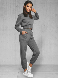 Γυναικείο σετ φόρμας δύο κομματιών γραφίτη OZONEE JS/8C78/5