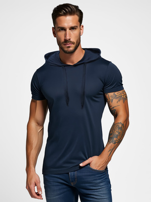 Ανδρικό μπλουζάκι ναυτικό μπλε OZONEE JS/8T89/25Z