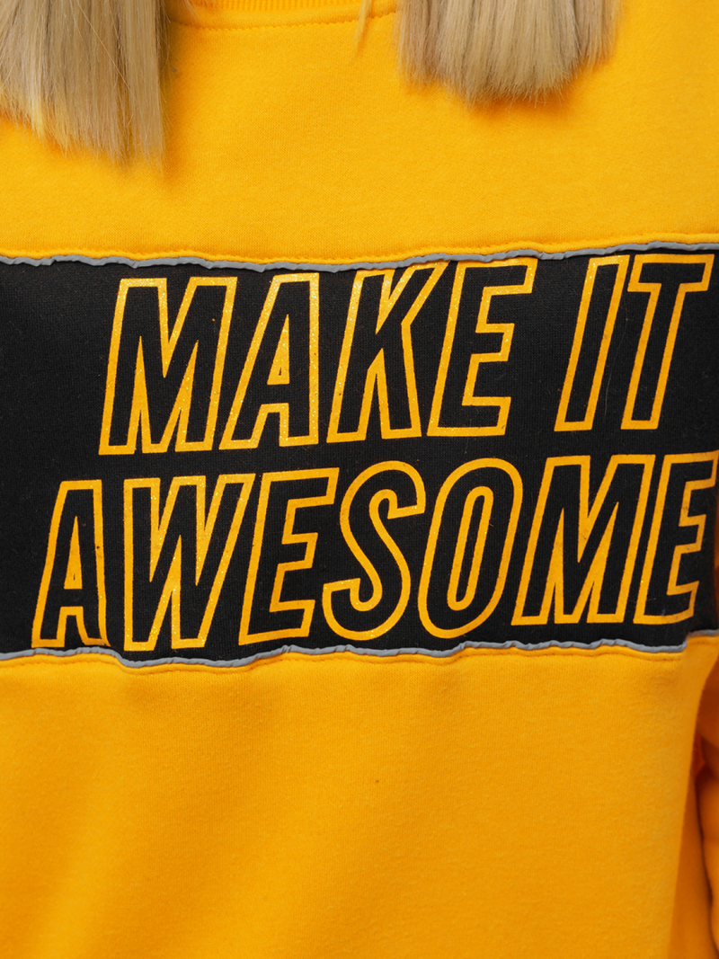 Γυναικείο φούτερ κίτρινο OZONEE JS/KSW1003