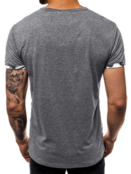 Ανδρικό μπλουζάκι γραφίτη OZONEE JS/SS10983