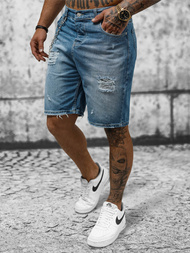 Ανδρικό σόρτς τζιν μπλε OZONEE DP/172