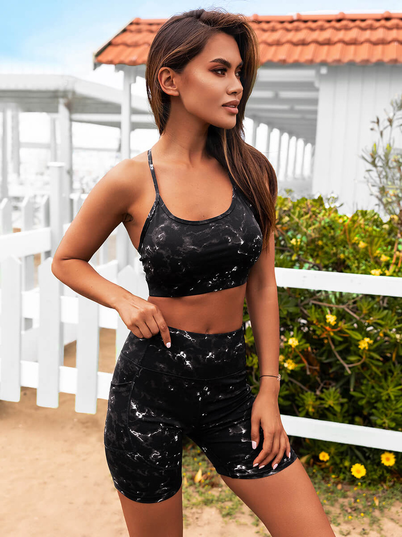 Γυναικείο σετ φόρμας δύο κομματιών μαύρος OZONEE O/XL015/1Z