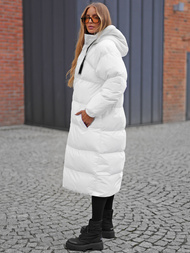 Γυναικείο μπουφάν λευκό OZONEE JS/5M3163/281Z