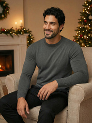 Ανδρικό πουλόβερ Γραφίτης OZONEE NB/MMB602/3Z