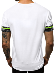 Ανδρικό μπλουζάκι λευκό OZONEE JS/SS10976