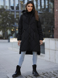 Γυναικείο μπουφάν μαύρο OZONEE JS/5M3168/392