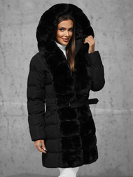 Γυναικείο μπουφάν μαύρο OZONEE JS/5M3158/392