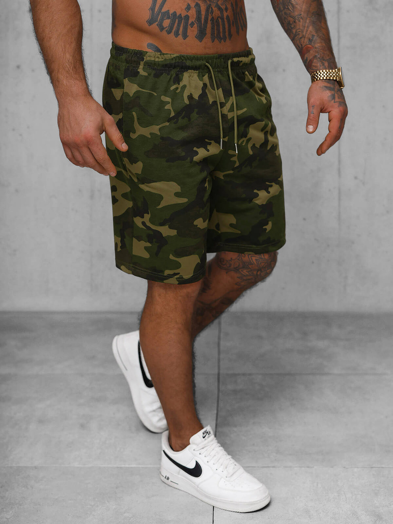 Ανδρικό σόρτς φόρμας πράσινο OZONEE JS/8K283/29