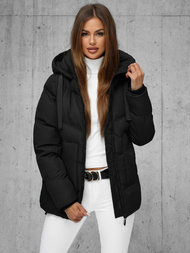 Γυναικείο μπουφάν μαύρο OZONEE JS/5M3251/392Z