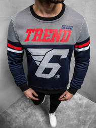 Ανδρικό Φούτερ ναυτικό μπλε OZONEE JS/DD752Z