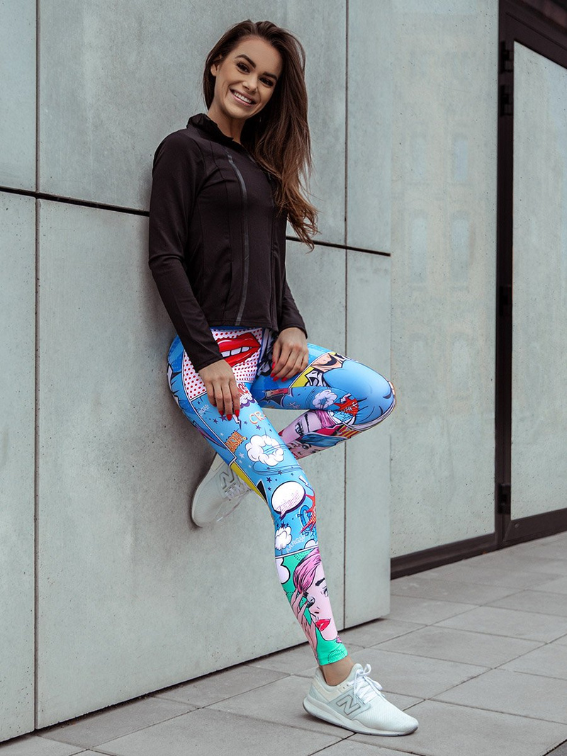 Γυναικείο αθλητικό φούτερ μαύρο OZONEE JS/YW06009/1