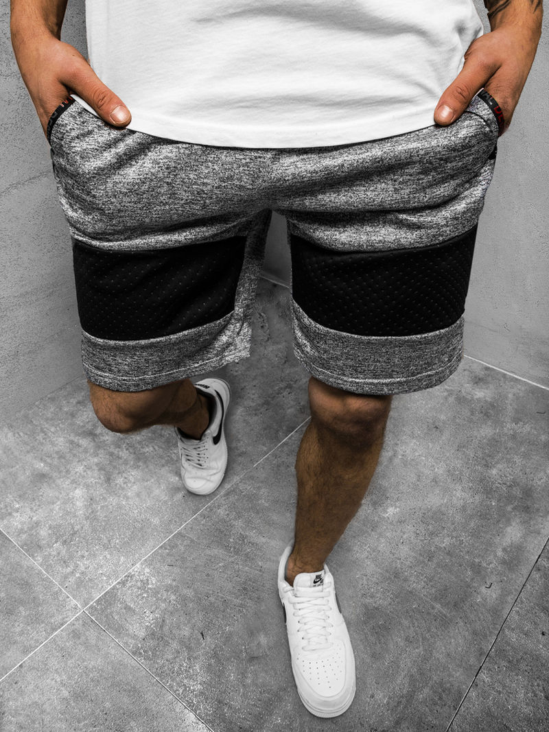 Ανδρικό σόρτς γκρι OZONEE JS/KS2511Z